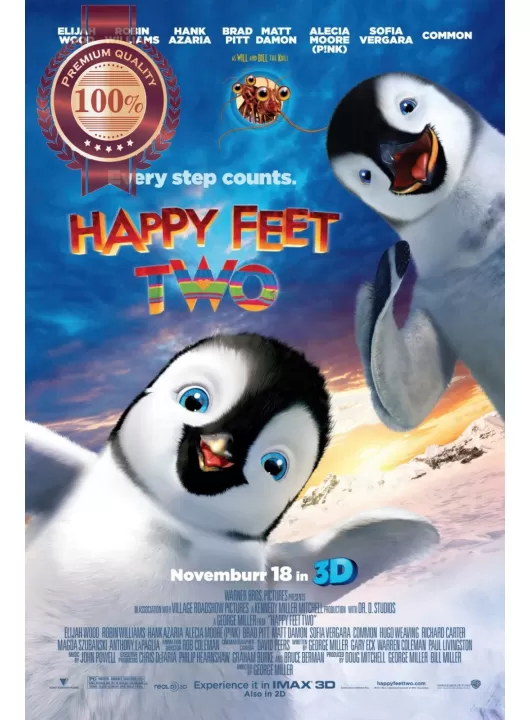 HAPPY FEET TWO 2 II 2011 ORIGINAL MOVIE FILM CINEMA PRINT PREMIUM POSTER HAPPY FEET TWO 2 II 2011 ORIGINAL MOVIE FILM CINEMA PRINT PREMIUM POSTER