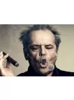 JACK NICHOLSON SMOKING CIGAR FAMOUS PEOPLE WALL ART PRINT - PREMIUM POSTER