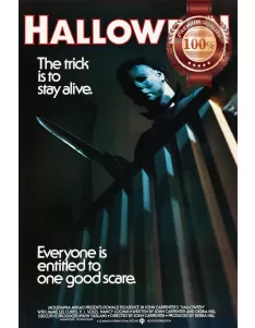 HALLOWEEN THE TRICK IS TO STAY ALIVE 70s ORIGINAL MOVIE ART PRINT PREMIUM POSTER