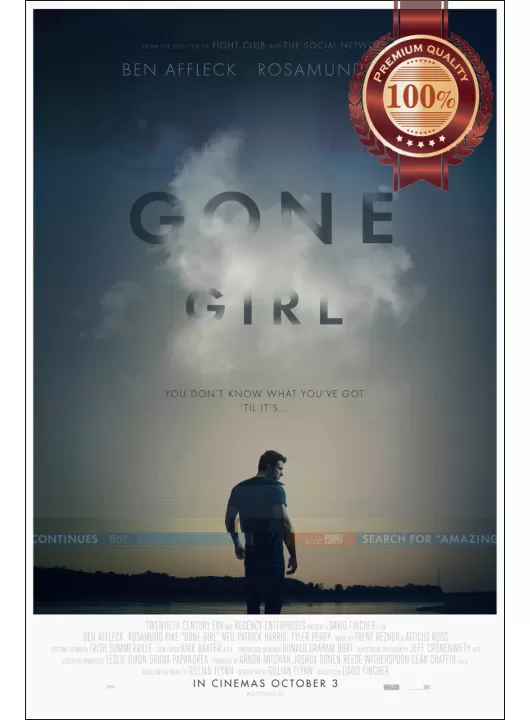GONE GIRL 2014 ORIGINAL OFFICIAL CINEMA FILM MOVIE PRINT PREMIUM POSTER