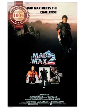 MAD MAX 2 II 1981 80s CHARACTERS ORIGINAL MOVIE FILM CINEMA PRINT PREMIUM POSTER