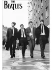 THE BEATLES IN LONDON 1963 WALKING STREETS PHOTO ORIGINAL PRINT PREMIUM POSTER