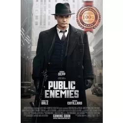 PUBLIC ENEMIES 2009 JOHNNY DEPP ORIGINAL MOVIE FILM CINEMA PRINT PREMIUM POSTER