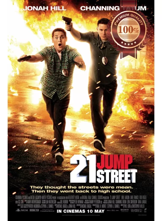 21 JUMP STREET POINTING GUNS FILM MOVIE ORIGINAL CINEMA PRINT PREMIUM POSTER 21 JUMP STREET POINTING GUNS FILM MOVIE ORIGINAL CINEMA PRINT PREMIUM POSTER
