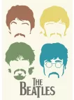 THE BEATLES MEMBERS HEADS FACES ARTWORK MUSIC BAND ART PRINT PREMIUM POSTER THE BEATLES MEMBERS HEADS FACES ARTWORK MUSIC BAND ART PRINT PREMIUM POSTER