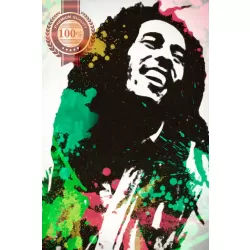 LARGE 90x60CM BOB MARLEY ABSTRACT WALL ARTWORK ART PAINTING PICTURE PRINT POSTER