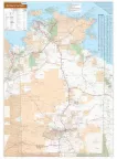DETAILED NORTHERN TERRITORY NT STATE ROADS AUSTRALIA MAP OF AUS PRINT POSTER