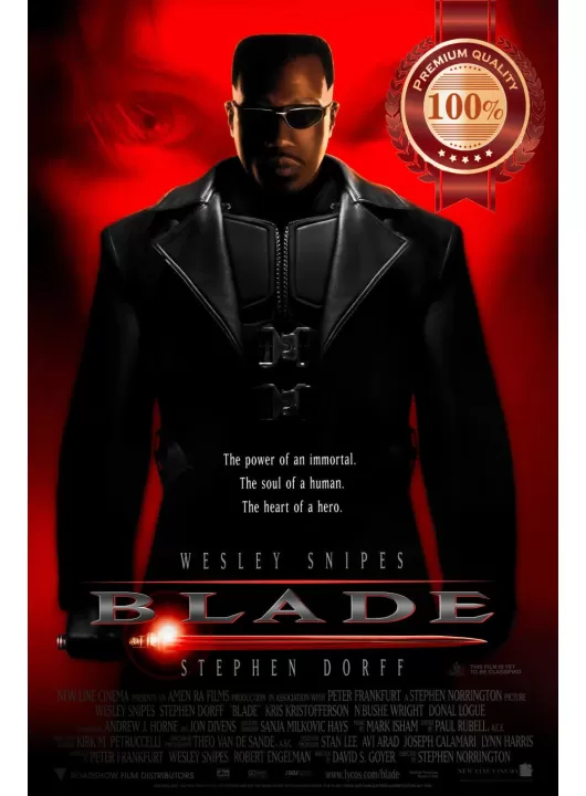 BLADE 1998 90s OFFICIAL ORIGINAL CINEMA MOVIE FILM PRINT PREMIUM POSTER