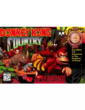 DONKEY KONG COUNTRY SNES ORIGINAL VIDEO GAME ART ARTWORK PRINT PREMIUM POSTER
