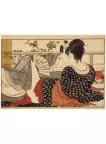 KITAGAWA UTAMARO LOVERS IN AN UPSTAIRS ROOM ARTWORK ART PRINT PREMIUM POSTER