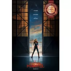 CAPTAIN MARVEL HIGHER FURTHER FASTER OFFICIAL MOVIE PRINT PREMIUM POSTER