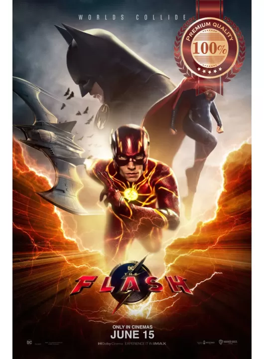 THE FLASH 2023 DC MAIN ORIGINAL CINEMA MOVIE FILM ART PRINT PREMIUM POSTER THE FLASH 2023 DC MAIN ORIGINAL CINEMA MOVIE FILM ART PRINT PREMIUM POSTER