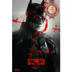 THE BATMAN 2022 FACE DC ORIGINAL OFFICIAL CINEMA MOVIE FILM PRINT PREMIUM POSTER