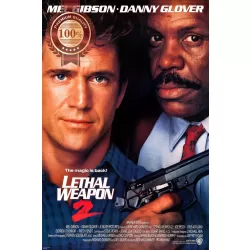 LETHAL WEAPON 2 II 1989 80s ORIGINAL OFFICIAL CINEMA MOVIE PRINT PREMIUM POSTER