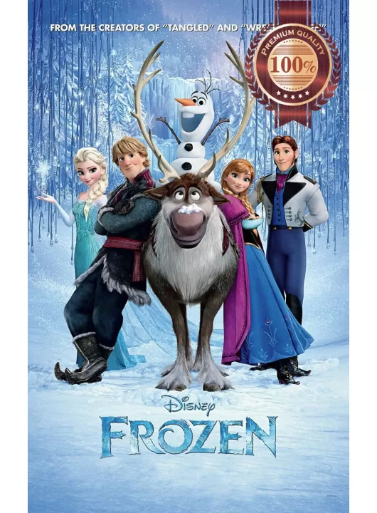 FROZEN ELSA DISNEY CHARACTERS ORIGINAL 2010 MOVIE FILM PRINT PREMIUM POSTER