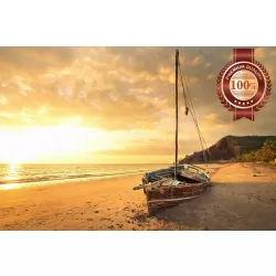 BOAT SHIPWRECK SUNSET SEASCAPE LANDSCAPE PHOTO WALL ART PRINT PREMIUM POSTER