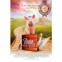 BABE PIG IN THE CITY V2 1997 90s ORIGINAL MOVIE FILM CINEMA PRINT PREMIUM POSTER