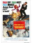 JAMES BOND ON HER MAJESTY'S SECRET SERVICE 1969 60s ORIGINAL MOVIE PRINT PREMIUM POSTER