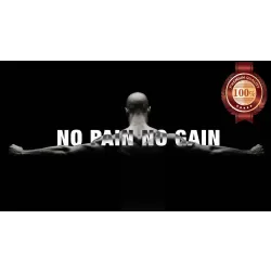 ARMS OUT NO PAIN NO GAIN QUOTE WEIGHT LIFTING PHOTO PRINT PREMIUM POSTER