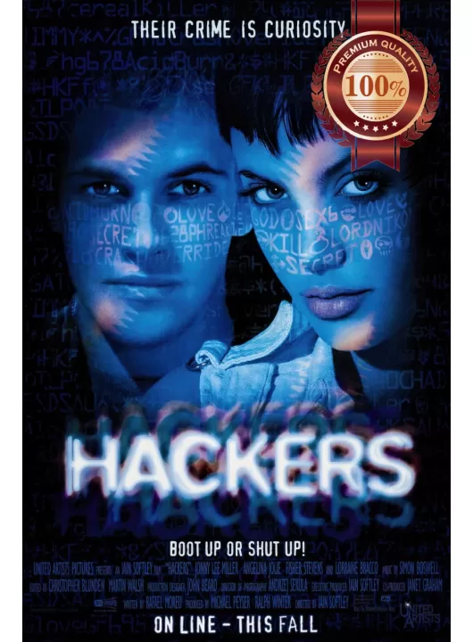 HACKERS 1995 90s ORIGINAL CINEMA MOVIE FILM ART PRINT PREMIUM POSTER HACKERS 1995 90s ORIGINAL CINEMA MOVIE FILM ART PRINT PREMIUM POSTER