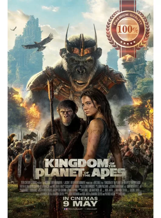 KINGDOM OF THE PLANET OF THE APES 2024 MOVIE FILM CINEMA PRINT PREMIUM POSTER