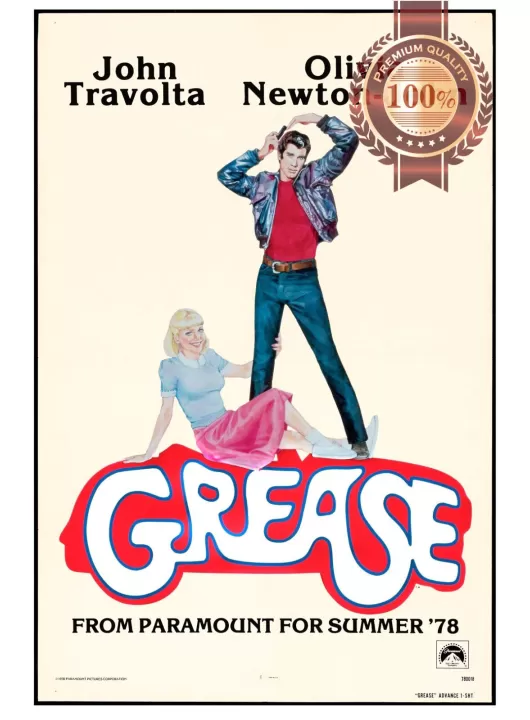 GREASE V2 JOHN TRAVOLTA 1978 70s FILM MOVIE CINEMA ART PRINT PREMIUM POSTER GREASE V2 JOHN TRAVOLTA 1978 70s FILM MOVIE CINEMA ART PRINT PREMIUM POSTER
