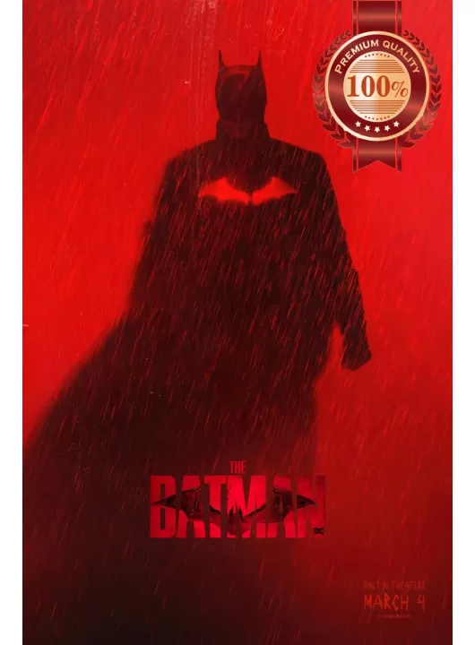 THE BATMAN 2022 RED DC ORIGINAL OFFICIAL CINEMA MOVIE FILM PRINT PREMIUM POSTER THE BATMAN 2022 RED DC ORIGINAL OFFICIAL CINEMA MOVIE FILM PRINT PREMIUM POSTER