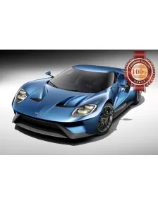 FORD GT 40 GT40 HYPERCAR 2017 SUPERCAR SUPER CAR PHOTO PRINT PREMIUM POSTER