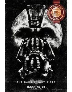 BANE THE DARK KNIGHT RISES MASK 2012 ORIGINAL CINEMA MOVIE PRINT PREMIUM POSTER