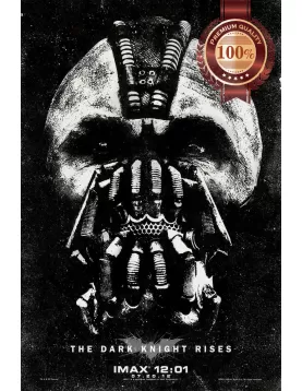BANE THE DARK KNIGHT RISES MASK 2012 ORIGINAL CINEMA MOVIE PRINT PREMIUM POSTER