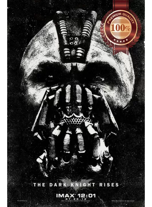 BANE THE DARK KNIGHT RISES MASK 2012 ORIGINAL CINEMA MOVIE PRINT PREMIUM POSTER
