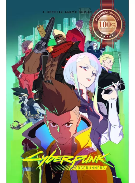 CYBERPUNK EDGERUNNERS ANIME ART ORIGINAL CINEMA MOVIE PRINT PREMIUM POSTER