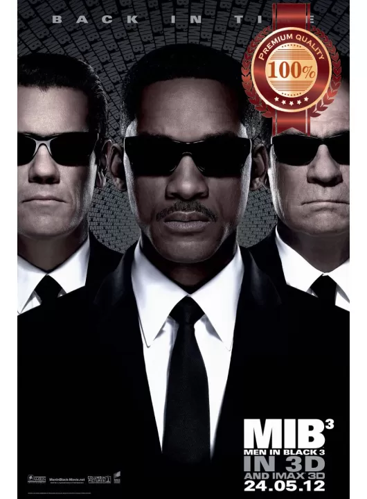 MEN IN BLACK 3 MIB III THREE MOVIE ORIGINAL CINEMA FILM PRINT PREMIUM POSTER MEN IN BLACK 3 MIB III THREE MOVIE ORIGINAL CINEMA FILM PRINT PREMIUM POSTER
