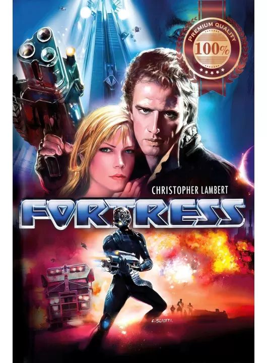 FORTRESS 1992 90s CHRISTOPHER LAMBERT ORIGINAL MOVIE CINEMA PRINT PREMIUM POSTER FORTRESS 1992 90s CHRISTOPHER LAMBERT ORIGINAL MOVIE CINEMA PRINT PREMIUM POSTER