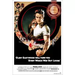 EVERY WHICH WAY BUT LOOSE 1978 70s OFFICIAL ORIGINAL CINEMA MOVIE PRINT PREMIUM POSTER