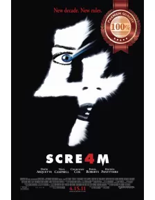 SCREAM 4 FOUR IV ORIGINAL 2011SLASHER CINEMA FILM MOVIE PRINT PREMIUM POSTER