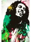 LARGE 90x60CM BOB MARLEY ABSTRACT WALL ARTWORK ART PAINTING PICTURE PRINT POSTER