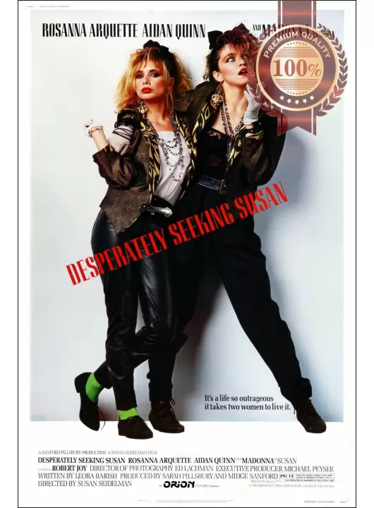 DESPERATELY SEEKING SUSAN 1985 80s ORIGINAL CINEMA MOVIE PRINT PREMIUM POSTER