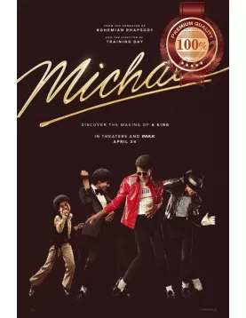 MICHAEL 2026 JACKSON TEASER ORIGINAL MOVIE FILM CINEMA PRINT PREMIUM POSTER