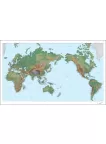 DETAILED MAP OF THE WORLD ATLAS LATITUDE LONGITUDE WALL PRINT PREMIUM POSTER