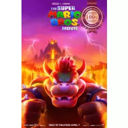 THE SUPER MARIO BROS MOVIE BOWSER 2023 ORIGINAL CINEMA PRINT PREMIUM POSTER