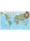 THE WORLD ENVIRONMENTAL GEOGRAPHY ATLAS MAP ROUNDED VIEW PRINT PREMIUM POSTER