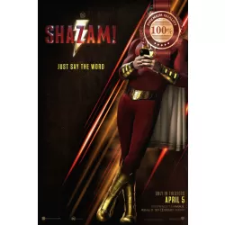 SHAZAM! SHAZAM DC 2019 OFFICIAL CINEMA MOVIE FILM PRINT PREMIUM POSTER
