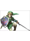 LINK WITH MASTER SWORD LEGEND OF ZELDA GAME WALL ART PRINT PREMIUM POSTER