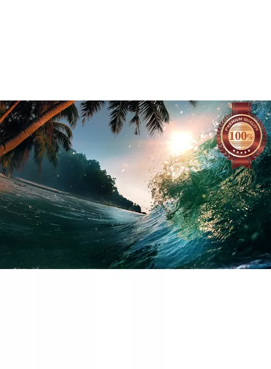 BEACH SCENE ISLAND WAVE BREAKING OASIS PHOTO WALL ART PRINT PREMIUM POSTER BEACH SCENE ISLAND WAVE BREAKING OASIS PHOTO WALL ART PRINT PREMIUM POSTER