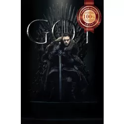 JON SNOW ON THRONE GOT THE GAME OF THRONES TV SHOW ORIGINAL PRINT PREMIUM POSTER