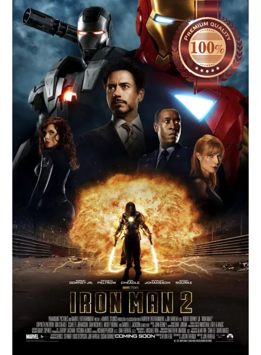 IRON MAN 2 2010 TWO II IRONMAN FILM MOVIE ORIGINAL CINEMA PRINT PREMIUM POSTER IRON MAN 2 2010 TWO II IRONMAN FILM MOVIE ORIGINAL CINEMA PRINT PREMIUM POSTER