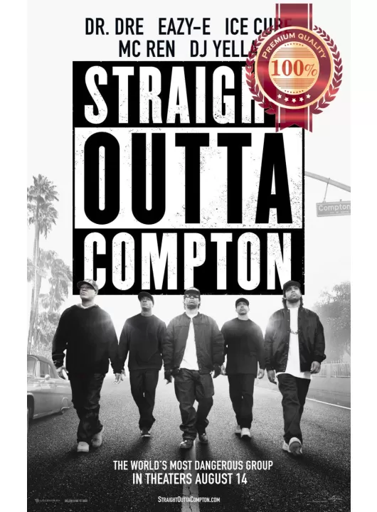 STRAIGHT OUTTA COMPTON DR DRE ICE CUBE MUSIC MOVIE PRINT PREMIUM POSTER