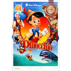 PINOCCHIO 1940 40s ORIGINAL WALT DISNEY CARTOON CLASSIC ART PRINT PREMIUM POSTER
