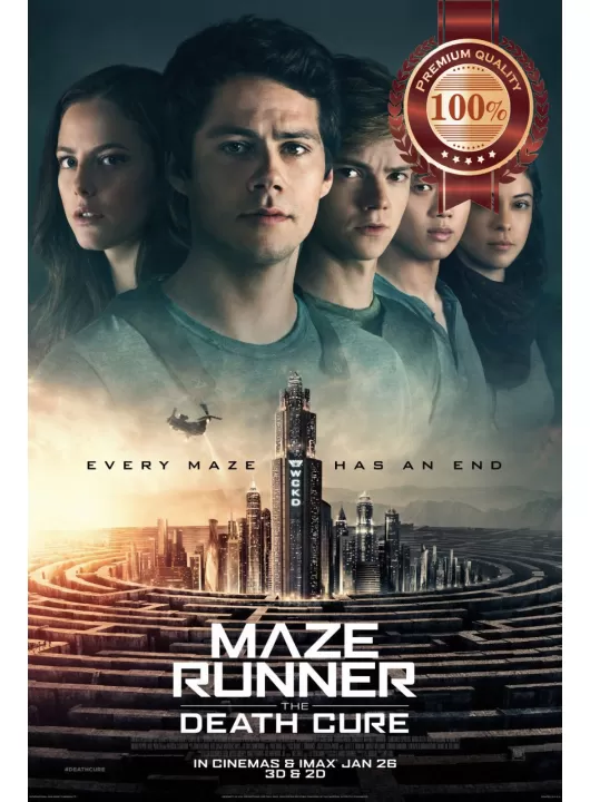 THE MAZE RUNNER THE DEATH CURE 2018 ORIGINAL CINEMA MOVIE PRINT PREMIUM POSTER